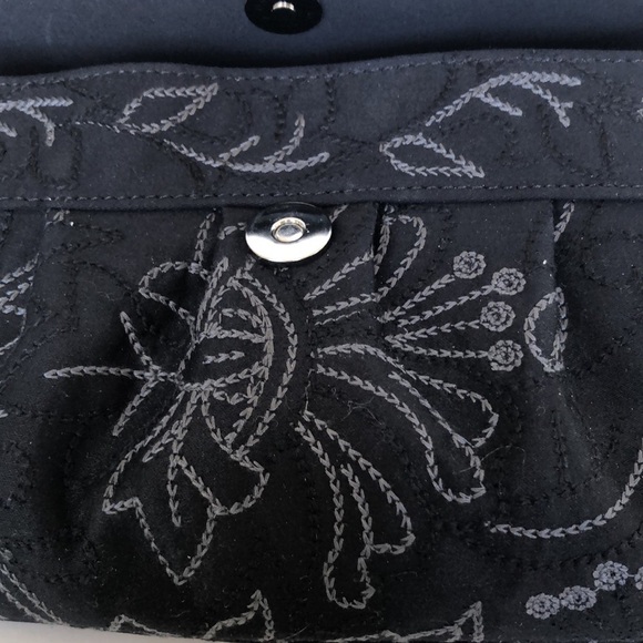 Talbots Elegant Black Beaded Women's Clutch Bag - Picture 4 of 10